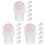 18Pièces Rouleaux Pour Flacon D'huile En Jade Rose Compact 3