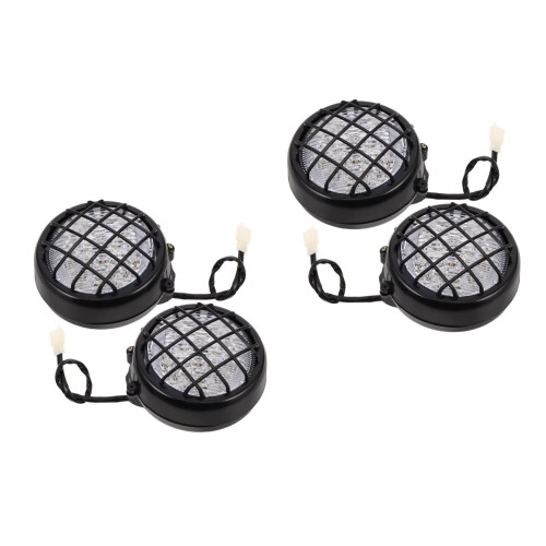 4Pièces Protège Phare Métal ABS Noir, Optimale 2