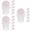 18Pièces Rouleaux Pour Flacon D'huile En Jade Rose Compact 8