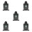 5Pièces Cibles De Tir Noires Modes Multiples Sonores 7