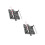 2Pièces Blocage Rail Ferroviaire Jouet Gris Plastique 10
