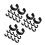 90Pièces Organizeur Câbles Noir Aluminium Clips C Sécurisés 9