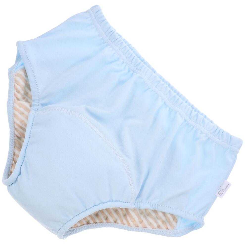 Aboofan Blue 4Pcs Washable Reusable Cotton Adult Diapers Leakproof For Kids