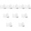 10Pcs Durable PVC Skirting Board Flexible Self Adhesive Wall Trim 10