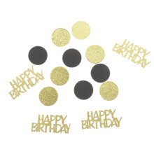 5Sets Glittery Gold Paper Confetti Birthday Party Table Decoration