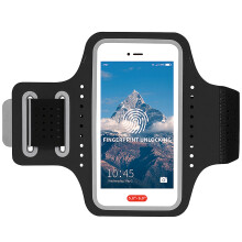 2Pcs Sports Phone Armband Black Lightweight Shake-Proof Running Holder