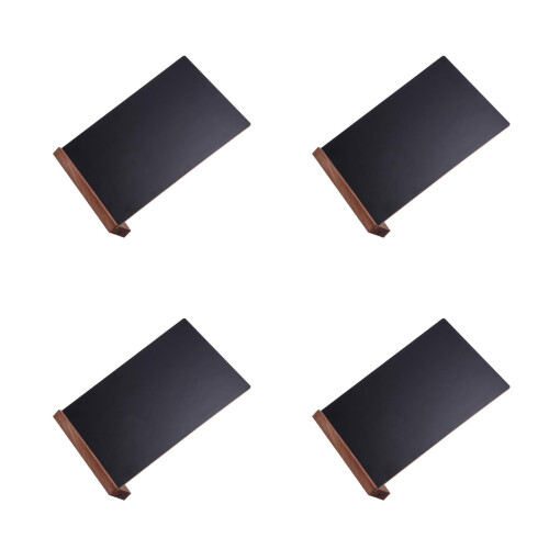 4Pièces Ardoise Noir En Bois De Hêtre, Support Stable De Table 2