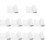 10Pcs Durable PVC Skirting Board Flexible Self Adhesive Wall Trim 5