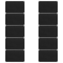 40Pièces Plaques Métal Noires En Alliage D'aluminium Pour Gravure DIY