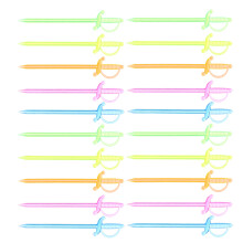 500Pièces Piques Colorés En Pour Décor De Gâteaux