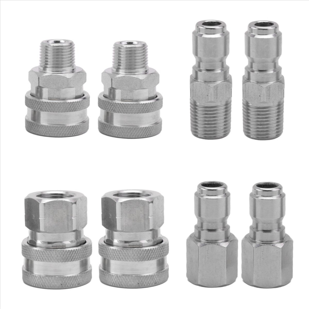 Photos - Other Bathroom Accessories Kopinma 4 Sets NPT 3/8 in. Stainless Steel Male and Female 