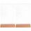 12Pcs Clear Acrylic Poster Stand Double-Sided Display with Wooden Base 4