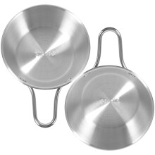 10Pcs Reusable Silver Camping Food Containers Multi-Use Water Bowls