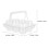 10Pcs Clear Plastic Carrier Boxes for Wedding and Bakery Use 2