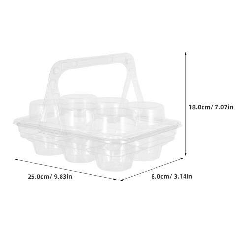 10Pcs Clear Plastic Carrier Boxes for Wedding and Bakery Use 1