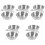 10Pcs Reusable Silver Camping Food Containers Multi-Use Water Bowls 4
