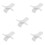 5Pcs White Plastic Manicure Hand Rest Pillow Comfortable Wrist Pad 8