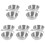 10Pcs Reusable Silver Camping Food Containers Multi-Use Water Bowls 3