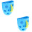 2Pcs Blue Bath Accessory Organizer with Suction Cups for Toy Storage 5
