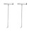 2Pcs Heavy Duty Metal Manhole Lifting Hook Silver Rust-Resistant Tool 4