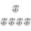 10Pcs Reusable Silver Camping Food Containers Multi-Use Water Bowls 6