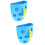 2Pcs Blue Bath Accessory Organizer with Suction Cups for Toy Storage 4