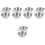 10Pcs Reusable Silver Camping Food Containers Multi-Use Water Bowls 5