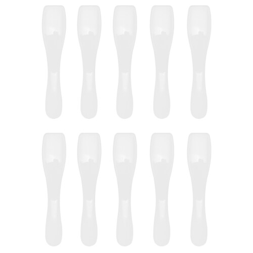 200Pcs White Face Mask Scoops Lightweight Cosmetic Makeup Spatulas