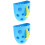 2Pcs Blue Bath Accessory Organizer with Suction Cups for Toy Storage 6