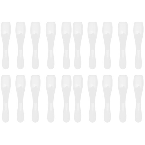 200Pcs White Face Mask Scoops Lightweight Cosmetic Makeup Spatulas 1