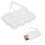 10Pcs Clear Plastic Carrier Boxes for Wedding and Bakery Use 9