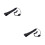 2Pcs Black Saxophone Shoulder Strap Sturdy and Comfortable 8