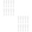 200Pcs White Face Mask Scoops Lightweight Cosmetic Makeup Spatulas 6