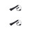 2Pcs Black Saxophone Shoulder Strap Sturdy and Comfortable 10