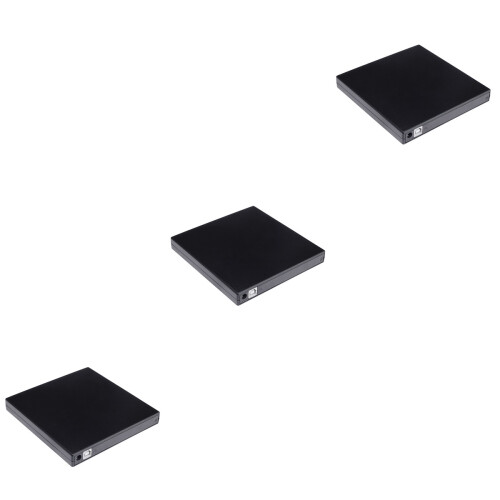 3Pcs Black External USB Cd Dvd Burner Portable Drive for Data Use 2