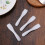 200Pcs White Face Mask Scoops Lightweight Cosmetic Makeup Spatulas 10