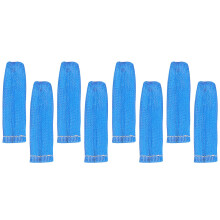 8Pcs Fiberglass Double-Layer Spark Plug Wire Case Blue Heat Shield