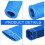 8Pcs Fiberglass Double-Layer Spark Plug Wire Case Blue Heat Shield 2