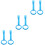6Pcs Infant Pull Rings Nursery Blue Plastic Crib Hand Standing Assist 7