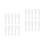 200Pcs White Face Mask Scoops Lightweight Cosmetic Makeup Spatulas 4