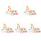 5Sets Plastic Cat Figures Playset Pretend Play Toy Set Assorted Color 4