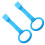 6Pcs Infant Pull Rings Nursery Blue Plastic Crib Hand Standing Assist 3