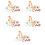 5Sets Plastic Cat Figures Playset Pretend Play Toy Set Assorted Color 9