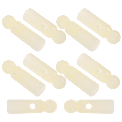 20Pcs Plastic Umbrella Tail Beads White Folding Umbrella Bone Covers