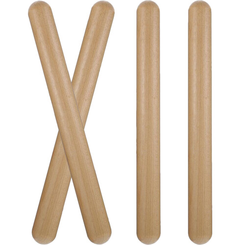 20Pièces Bâtons De Rythme Bois Clair Percussion Jouets Enfants