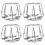 4Pcs Durable Stainless Steel Fire Sprinkler Covers Silver 7
