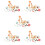 5Sets Plastic Cat Figures Playset Pretend Play Toy Set Assorted Color 10