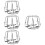 4Pcs Durable Stainless Steel Fire Sprinkler Covers Silver 9