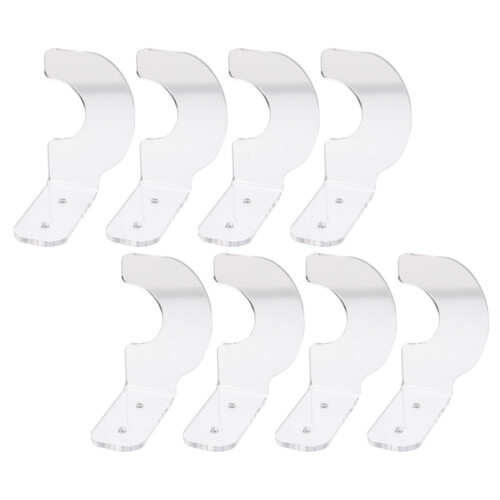 16Pairs Acrylic Baseball Bat Display Holder Durable Wall Mounted Rack 2