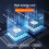 MAIWO 10Gbps Dual Bay 3.5 Polegadas Gabinete para Disco Rígido Externo com 4  Controle Inteligente de Temperatura para HDD de 2,5/3,5 Polegadas 6
